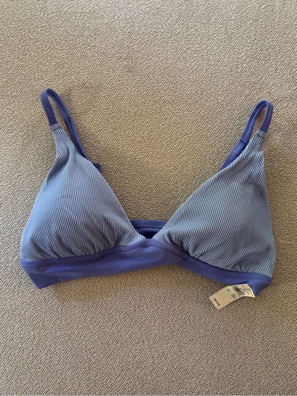 Aerie NWT Purple Two Tone Swim Top Size Large